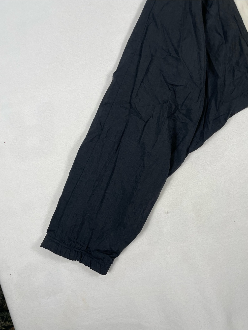 Vintage Adidas Black White Trefoil Track Windbreaker Warmup Light Jacket Sz XL - Picture 10 of 14